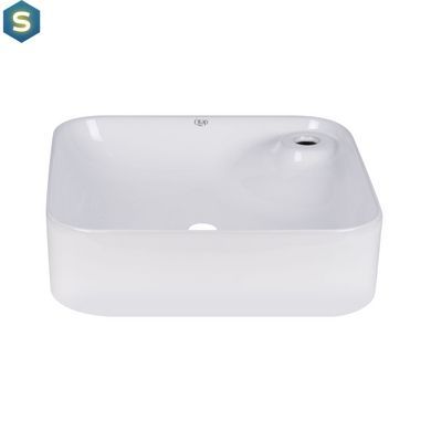 Умивальник Qtap Stork 430x430x125 White QT15116137W, Білий