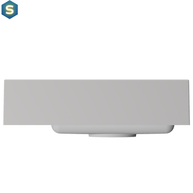 Раковина матова накладна Amidicon Mini 45 450x250 з литого каменю MINI_45_MAT, Білий