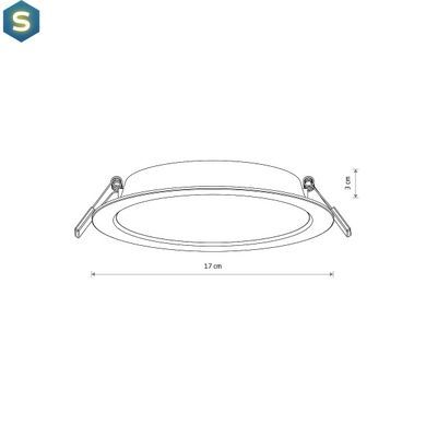 Точечный светильник Nowodvorski 10540 Mykonos LED 1x15W 3000K 1450Lm IP20 Wh