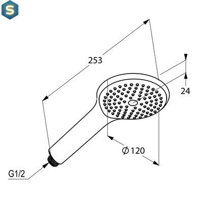 Ручний душ Kludi Freshline 6780005-00, Хром
