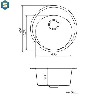 Кухонна мийка Vankor Sity SMR 01.50, Бежевий
