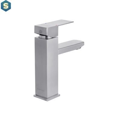 Смеситель для раковины Kroner KRP Edelstahl Kubus - ESG010 CV023009, Хром матовый