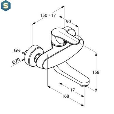 Смеситель для кухни Kludi Objekta DN 15 328810575