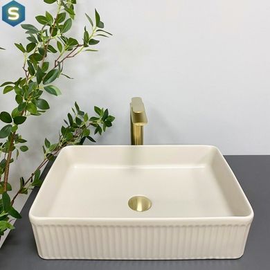 Умивальник (раковина) VBI BRESCIA BEIGE MATT накладний, Бежевий