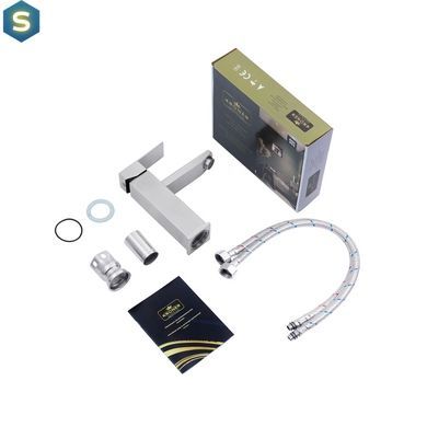 Смеситель для раковины Kroner KRP Edelstahl Kubus - ESG010 CV023009, Хром матовый