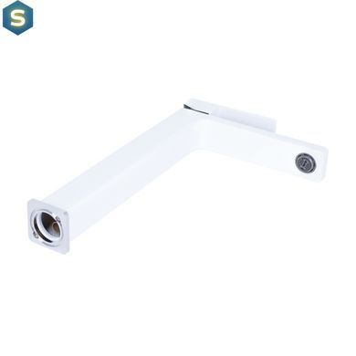 Змішувач для умивальника Qtap Gemini високий QTGEM269CRW45679 Chrome/White, Білий