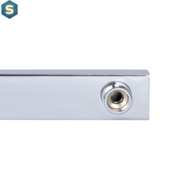 Кронштейн для верхнего душа Qtap Trubice 400 мм прямоугольный QTTRU120CRM45928 Chrome, Хром
