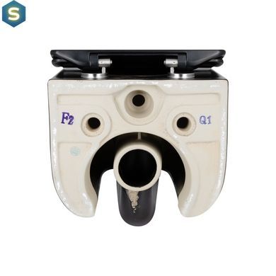 Унітаз підвісний Qtap Taurus безободковий з сидінням Soft-close QT2433084EUQMB, Черный матовый