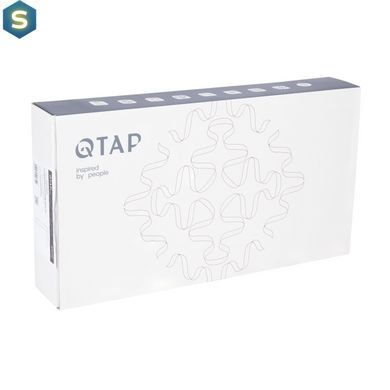 Змішувач для умивальника Qtap Gemini високий QTGEM269CRW45679 Chrome/White, Білий