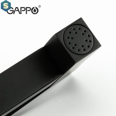 Набор гигиенического душа скрытого монтажа Gappo черный G7207-6 1/8, Черный матовый