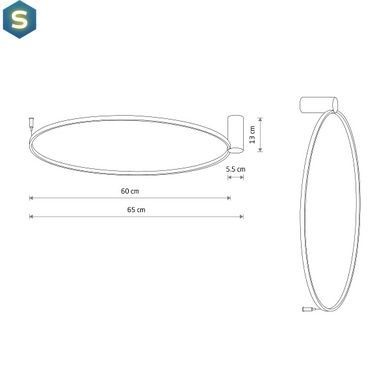 Люстра Nowodvorski 10815 Circolo LED M 1x21W 3000K 660Lm IP20 Bl