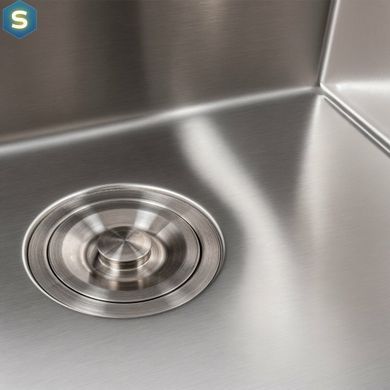 Кухонна мийка Platinum Handmade 500x500x220 (товщина 3,0/1,5 мм корзина та дозатор в комплекті), Нержавіюча сталь