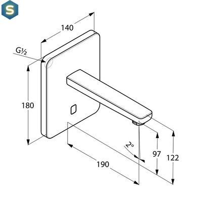 Змішувач для умивальника Kludi Zenta 3850205, Хром