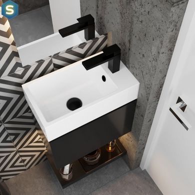 Раковина матова накладна Amidicon Mini 45 450x250 з литого каменю MINI_45_MAT, Білий