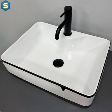 Умывальник VBI Forli black lined накладной VBI-011108, Белый