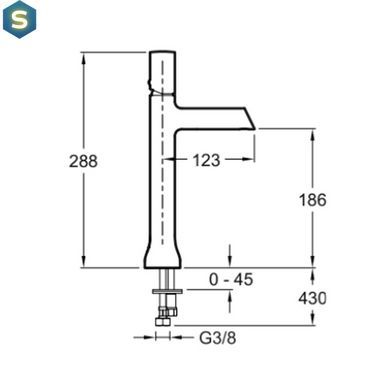 Смеситель для раковины высокий Jacob Delafon Toobi E8960-BN