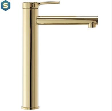 Смеситель для умывальника Rea Pixel gold высокий REA-B6215, Золотой