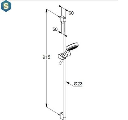 Душевой гарнитур 1S Kludi Dive 6891005-00