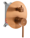 Душова система Rea Lungo brushed copper + BOX прихованого монтажу REA-P8809, Теплый закат