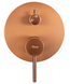 Душова система Rea Lungo brushed copper + BOX прихованого монтажу REA-P8809, Теплый закат