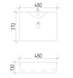 Умывальник VBI Forli black lined накладной VBI-011108, Белый
