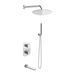 Душевая система Kohlman Foxal 35 chrome с термостатом + BOX скрытого монтажа KPL-QW433FR35, Хром