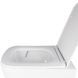 Підвісний унітаз Qtap Crow Ultra Quiet + інсталяція Qtap Nest 4 в 1 (квадратна клавіша Chrome), Білий