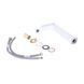 Змішувач для умивальника Qtap Gemini високий QTGEM269CRW45679 Chrome/White, Білий