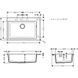 Кухонна мийка Hansgrohe S510-F660 Built-in sink 770x510 Stonegrey 43313290