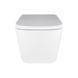 Підвісний унітаз Qtap Crow Ultra Quiet + інсталяція Qtap Nest 4 в 1 (квадратна клавіша Chrome), Білий