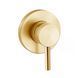 Змішувач для душу Paffoni Light &Oslash;70 мм honey gold brushed LIG010HGSP70, Золотий