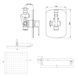 Душевая система Kohlman Foxal 40 chrome + BOX скрытого монтажа QW220FQ40, Хром