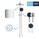 Душевая система Grohe QuickFix Vitalio Comfort 250 Cube 26698001, Хром