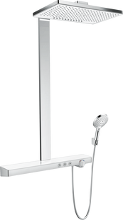 Душова система Hansgrohe Rainmaker Select Showerpipe 460 2jet з термостатом хром/білий 27109400