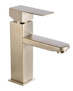 Смеситель для умывальника Mexen Emma brushed gold низкий MEX-71900-50, Золотой