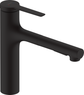 Смеситель для кухни Hansgrohe Zesis M33 160 2jet с вытяжным изливом Matt Black 74801670