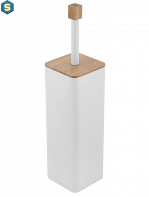 Йоршик для унітазу Yoka Amba White Bamboo PD.AMBA-WHT, Белый матовый