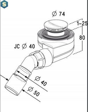 Сифон для душевого поддона Radaway Turboflow TB50
