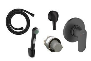 Гигиенический душ Hansgrohe Vernis Blend matt black 20230005, Черный матовый