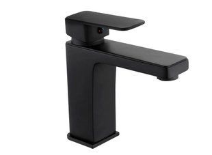 Смеситель для умывальника Mexen Cetus black низкий MEX-744300-70, Черный матовый