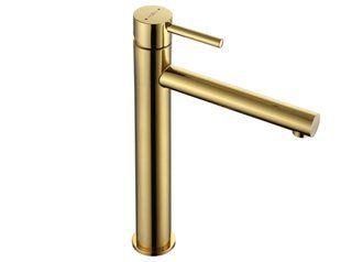 Смеситель для умывальника Mexen Elba gold высокий MEX-74110-50, Золотой