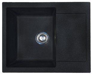 Кухонная мойка Adamant Minimal 615x495x200 чёрный металлик 000008534, Черный/золото