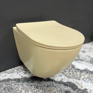 Подвесной унитаз VBI VULCANO BEIGE MATT
