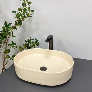 Умивальник (раковина) VBI VERONA 50 BEIGE MATT накладний, Бежевий