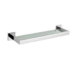Полка стеклянная VBI Jupiter nickel VBI-040609NI, Зеленый матовый
