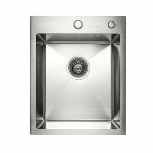 Кухонная мойка Platinum Handmade 400x500x220 (толщина 3,0/1,5 мм, корзина и дозатор в комплекте), Нержавеющая сталь