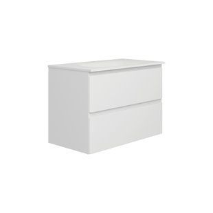 Тумба подвесная Koller Pool белая с умывальником Trend 80cм 202280TR-0180, Белый