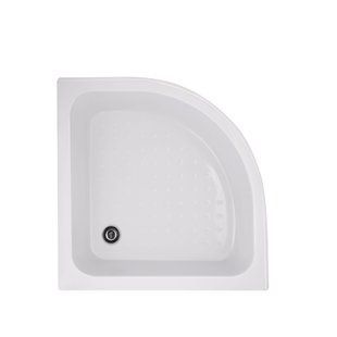 Душовий піддон Lidz Kapielka ST80x80x26 з панеллю, Білий