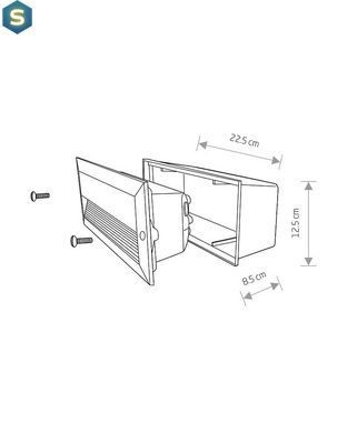 Светильник уличный Nowodvorski 3412 Basalt E14 1x60W IP44 Gr