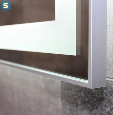 Зеркало Dusel DE-M0061S1 Silver 75x120 см сенсорное включение + подогрев, Каппучино